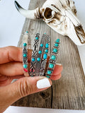 Boho Ranch Shop Western Turquoise Stone Stretch Bracelet 