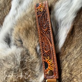 Countryside Co. Flower Tooled Leather Keychain Wristlet