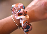 Tirzah Lane Art Vintage Patchwork Scrunchie Cowgirl Hair Accessory