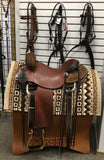 Paul Taylor 15 1/2" Ranch Cutting Saddle Round Skirt