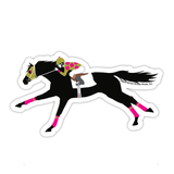 Horse 3" Sticker Waterproof | TB Race | Cello Sleeved