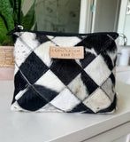 Boho Ranch Shop LUXE MAKEUP bag Genuine Hair On travel