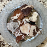 Countryside Co. Cowhide Cowtag Keychain