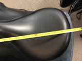 C2712 Used Hastilow Highland Cob Dressage Saddle 17.5" Adjustable Tree