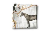 Horse Pony Equestrian Tack Kitchen Towel Waffle Gifts Farm