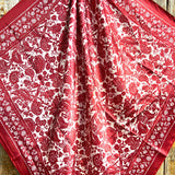 Rodeo Drive Red & Cream Paisley Wild Rag - Western Scarf
