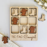 Birch House Games & Gifts Cowgirl Tic-Tac-Toe Game - Western Gift