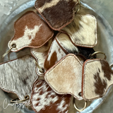 Countryside Co. Cowhide Cowtag Keychain