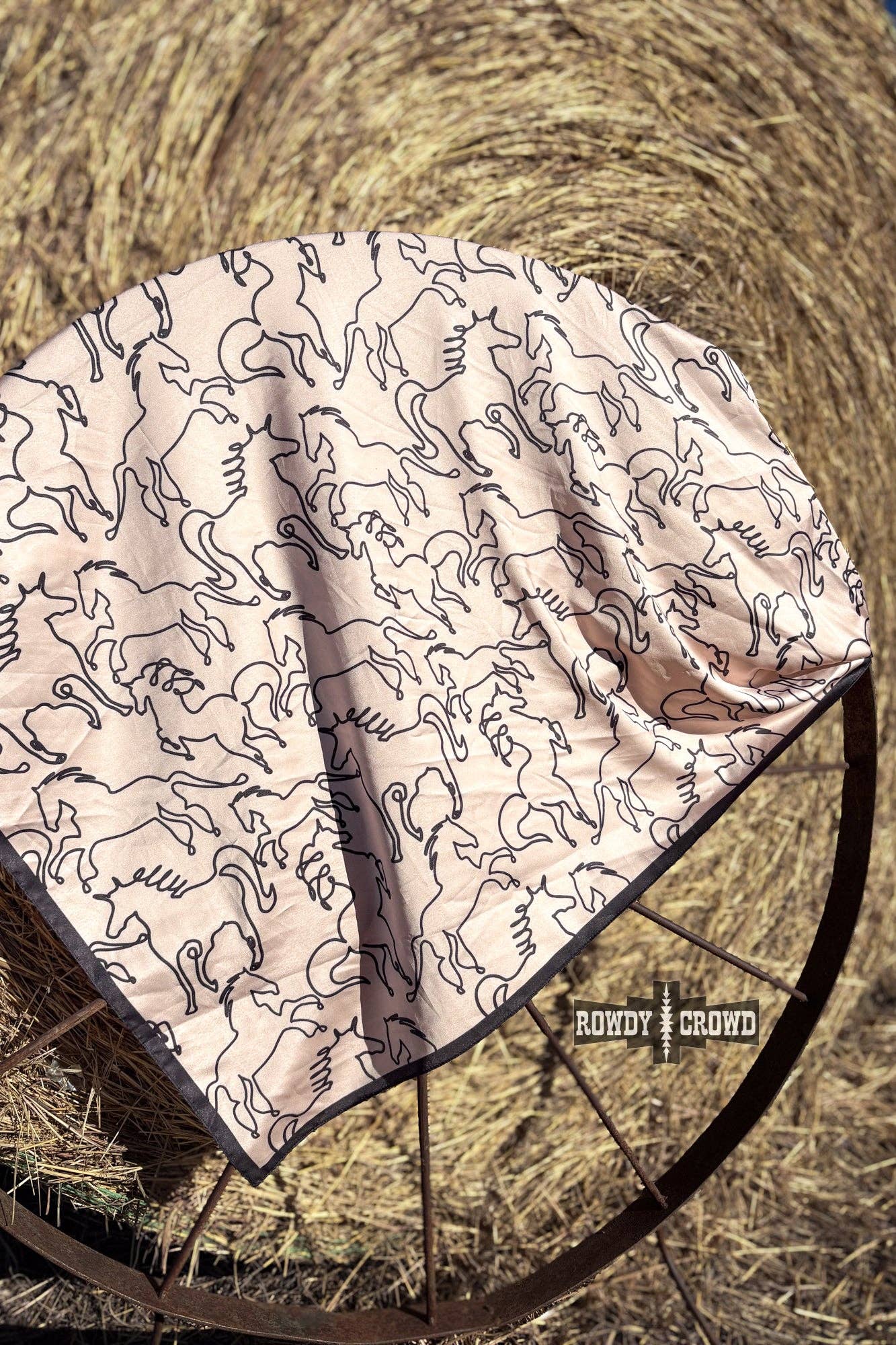 Ico Pro Rag Top Rowdy Crowd Mustang Magic Wild Rag – Tack Room Too