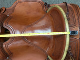 C2721 Ranch Roper 15" Hard Seat Pencil Roll Square Skirt