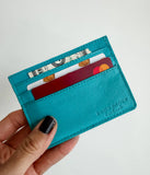 Boho Ranch Shop Western Boot Stitch Leather Credit Card Holder Money holder