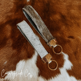 Countryside Co. Wyoming Cowhide Wristlet Keychain