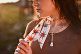 Tirzah Lane Art Snaffle Bit Twilly Scarf Slide Accessory in “Gold”