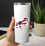 Horse 3" Sticker Waterproof | Patriotic Horse | Cello Sleeve