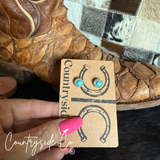 Countryside Co. Turquoise Pearl Earrings