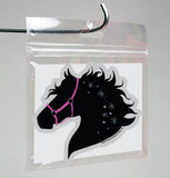 Horse 3" Sticker Waterproof | Pink Halter | Cello Sleeved