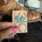 Countryside Co. Flower Burst Turquoise Earring
