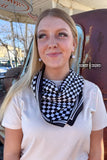 Rowdy Crowd SMALL Black Checkered Out Wild Rag/ Scarf