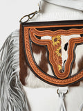 Boho Ranch Shop THE CAROLINE CROSSBODY steer longhorn - cowhide purse bag