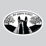 Horse 3" Sticker Waterproof | Happy Place | Cello Sleeved