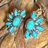 Countryside Co. Flower Burst Turquoise Earring