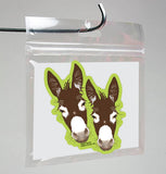 Donkey 3" Sticker Waterproof | Green Donkey | Cello Sleeved