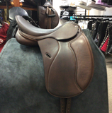 C2710 Used Cavaletti Covered Collection Dressage Saddle 17 1/2"
