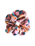 Tirzah Lane Art Vintage Patchwork Scrunchie Cowgirl Hair Accessory