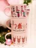 Callie Danielle Christmas Western Cowgirl Boots Large Ceramic Mug
