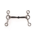 Shires Junior Cow Horse Sweet Iron Sliding Gag with Sweet Iron Single Joint Mouthpiece
