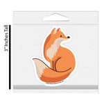 Fox 3" Sticker Waterproof | Fox Black Line | Cello Sleeved