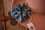 Tirzah Lane Art Buckin' Bronc in Blue Sage Scrunchie Cowgirl Hair Accessory