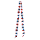Tirzah Lane Art Americana Stars Western Twilly Scarf: Patriotic Cowgirl Satin Silky Scarf