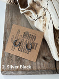 Boho Ranch Shop Dainty Western Style Horseshoe with Rhinestone Earrings