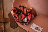 Tirzah Lane Art Rodeo Back Numbers Scrunchie Cowgirl Hair Accessory