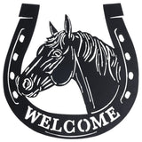 Tough1 Welcome Horse & Horseshoe Sign