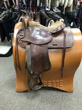 Used Bodean Hide Works Western Pleasure/trail Saddle 15" Medium Tree