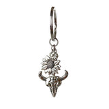 Mio Queena Western Style Cow Head Pendant Key Ring Creative Keychain-WJ