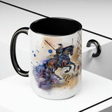All Designs Equine Work it Girl Equestrian Watercolor Two Toned Mug