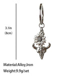 Mio Queena Western Style Cow Head Pendant Key Ring Creative Keychain-WJ