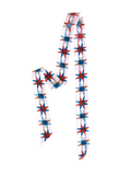 Tirzah Lane Art Americana Stars Western Twilly Scarf: Patriotic Cowgirl Satin Silky Scarf