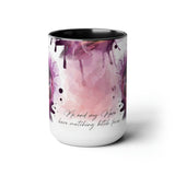 All Designs Equine Horse Trainer Watercolor Two Toned Mug