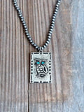 Boho Ranch Shop Western Rectangle Pendant Navajo Pearl Bead Necklace