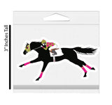 Horse 3" Sticker Waterproof | TB Race | Cello Sleeved