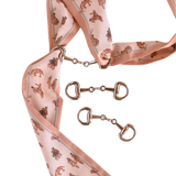 Tirzah Lane Art Snaffle Bit Twilly Scarf Slide Accessory in “Silver”