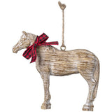Tough 1 Horse with Bow Ornament