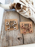 Boho Ranch Shop Western Post Horsebit Groove Earrings