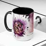 All Designs Equine Horse Trainer Watercolor Two Toned Mug