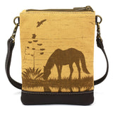 Chala Safari Double Pocket Crossbody - Horse