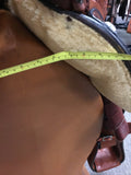 C2762  Vintage Show Saddle 16" Arabian Tree Chestnut Full Tool Saddle